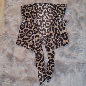 *NEW* Animal Print Front Tie Top